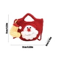 thumbnail image 3 of RuiJiao Clearance Christmas Handiwork Woolen Knitting Bag Fashionable Hundred Crossbody Bag Shape Cute, 3 of 6