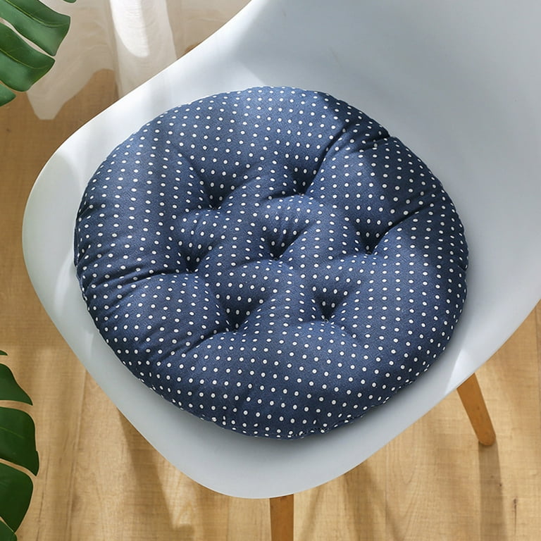 Chair Cushion Chair Pads, Polyester Washable Plaid Chair Pads