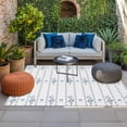 thumbnail image 2 of Blue Flowers Outdoor Rug for Patio/Deck/Porch, Non-Slip Large Area Rug 3 x 5 Ft, Spring Floral Bows Minimalist Botanical Indoor Outdoor Rugs Washable Area Rugs, Reversible Camping Rug Carpet Runner, 2 of 8