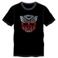 thumbnail image 2 of Transformers Autobots Classic Logo Crew Neck Short Sleeve Men's Black T-shirt-Small, 2 of 3
