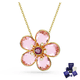 thumbnail image 1 of COLLAR COLGANTE SWAROVSKI FLORERE FLOR ROSA ORO CRISTALES MUJER + KIT DE REGALO, 1 of 7