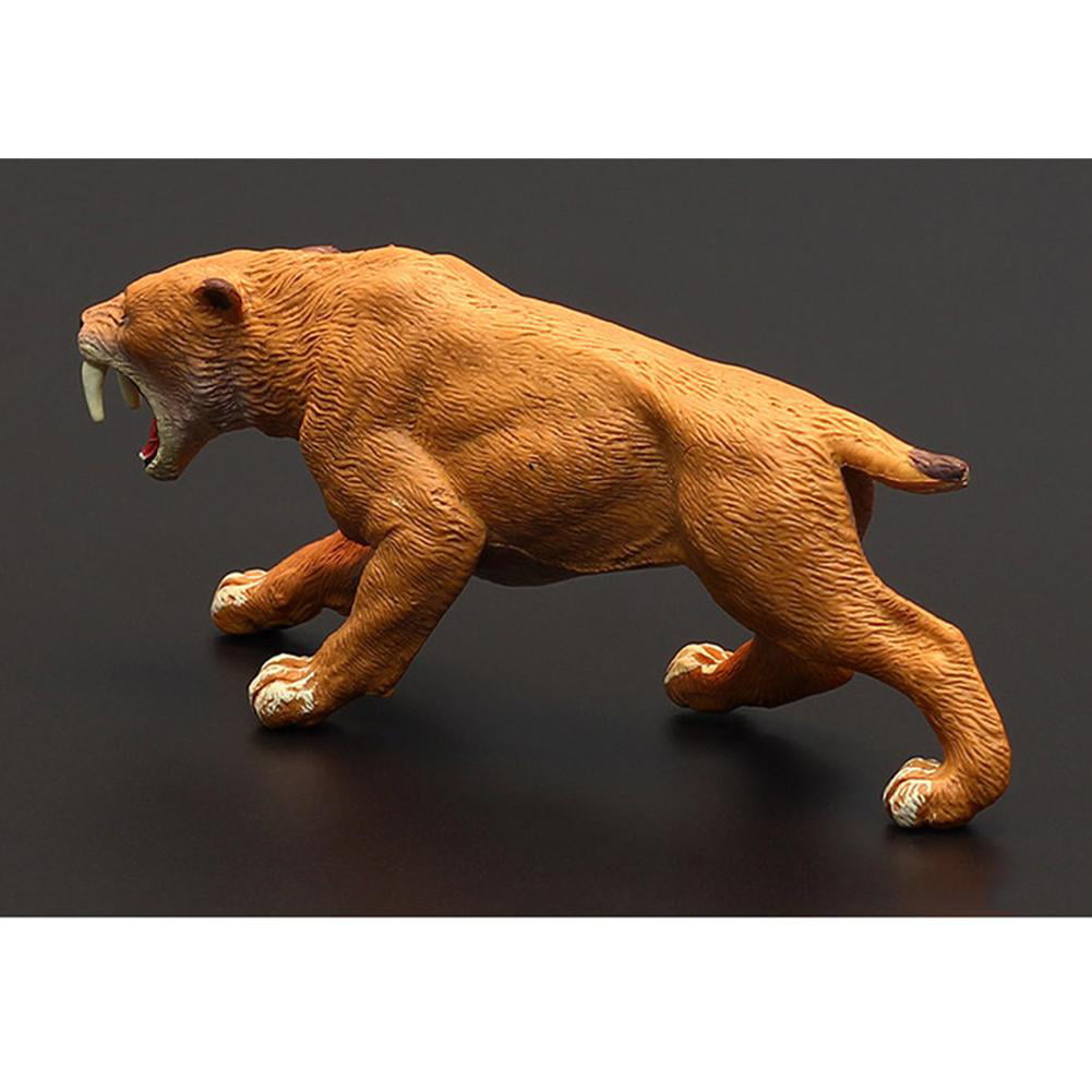 Saber-toothed Tiger Machairodus Simulation Animal Model Kid Children's Toy 