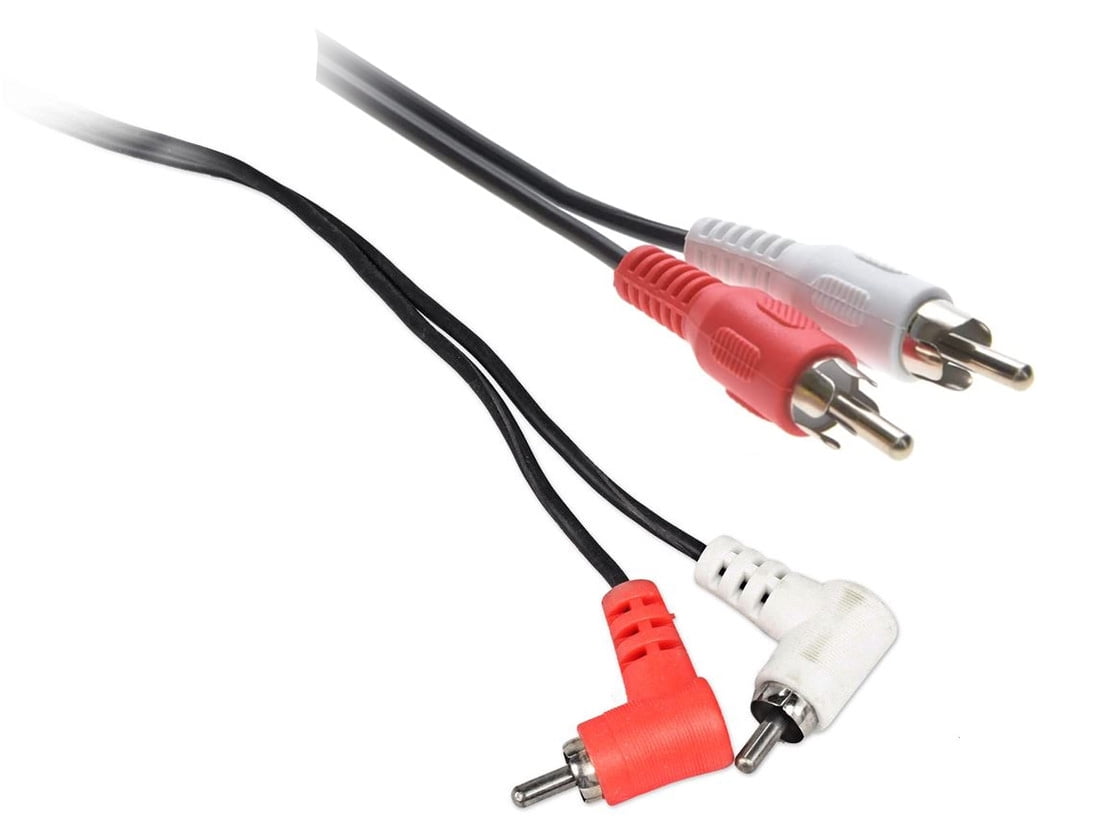 Buy 25 feet 2 RCA Male to Male Audio Cable (2 White/2 Red Connectors)  Online at Low Prices in India 