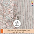 thumbnail image 5 of Color Sense 100% Cotton Printed Duvet Percale Set, Soft Feel, Lightweight & Breathable, 3-Piece Percale Set Queen Lodi, 5 of 9