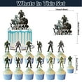 thumbnail image 4 of 30 Pcs For Halo Cartoon-Themed Party Decoration Set - Includes Backdrop, Cake Topper, 12 Cupcake Toppers, and 16 Balloons for Celebratory Occasions, 4 of 4