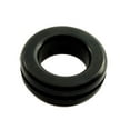 thumbnail image 2 of Black SBR Rubber Push-in Grommet - Inner Diameter 5/8", Outer Diameter 1 1/8", for Hole Diameter 7/8", Panel Thickness 1/16", 2 of 4