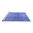 thumbnail image 2 of Ahgly Company Machine Washable Indoor Rectangle Persian Blue Traditional Area Rugs, 3' x 5', 2 of 4