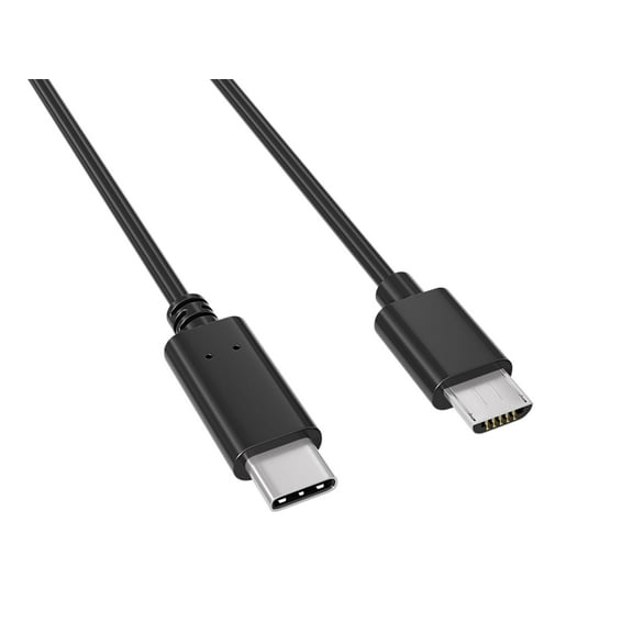 Cable Leader 1m USB 2.0 Type C to Micro B USB Cable, Black