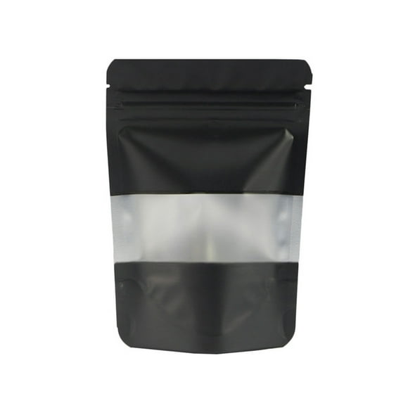 Wosthever Bolsa con cierre de cremallera que se puede volver a cerrar, 100 Uds., organizador práctico, bolsas de pie, herramientas de embalaje Almacenamiento y organización del hogar Negro 10x15+6cm