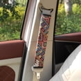 thumbnail image 2 of Funda Protectora de Cinturón de Seguridad para Hombro con Bordado Étnico Tibetano, Tela Suave, Instalación Fácil, Ajuste Universal para Autos, SUVs, Camiones, 2 of 7