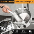 thumbnail image 3 of Batería De Cocina Acero Inoxidable 15 Piezas,Sartenes Acero Inoxidable Juego De Ollas Funciona Con Estufas De Eléctricas Y De Gas,Lavavajillas, 3 of 7