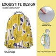 thumbnail image 5 of "Fashionable Flowers Themed Backpack Featuring Sunflower Design - Durable Bookbag with Laptop Compartment, Breathable Mesh Back Panel, Side Pockets for Water Bottles & School Supplies", 5 of 6