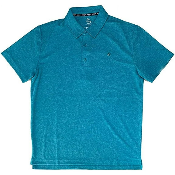 Paul Sperry Men's Moisture Wicking Classic Fit Short Sleeve Polo (Jade, XX-Large)