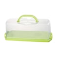 thumbnail image 4 of Caja de pan rectangular versátil con asa, caja contenedora para almacenar pan, pasteles y más. Verde, 4 of 9