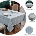 thumbnail image 4 of Linen Table Cloth Cotton Wheat Coffee Linen Tablecloth for Square Tables  Heavy Weight Washable Farmhouse Soft Boho Tablecloth for Kitchen &amp; Table Linens (Wheat Coffee  53 x 53 Inch), 4 of 8
