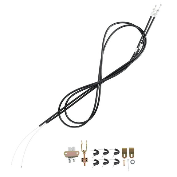 Maxpeedingrods Universal Rear Parking Brake E-Brake Cable Kit for Wilwood DISC 330-9371 Black