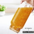 thumbnail image 6 of ComSaf Airtight Glass Canisters with Clamp Lids for Kitchen, 78 oz, Set of 3, Square, 6 of 9