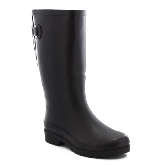 Western Chief Women's Solid Vari-Fit Rain Boot Round Toe - 2100385B-BLK 10 M