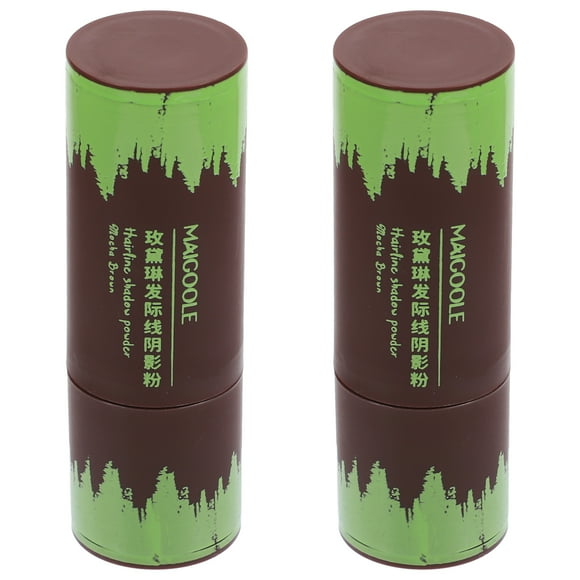 2 unidades de sombras en polvo para la línea del cabello, esponja para teñir la raíz del cabello, corrector de raíz del cabello