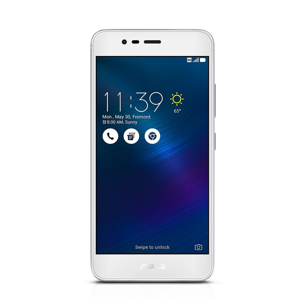 Refurbished Asus ZenFone 3 Max 16GB (GSM ONLY) Unlocked Dual Sim - Glacier Silver ZC520TL-MT67-2G16G-SL