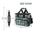 thumbnail image 3 of FORMRS Insulated Cooler Bag 24 Cans Capacity Soft Leakproof Lunch Box with Side Pockets, Blue Cartoon Dog Pattern, 3 of 7