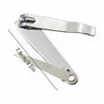 thumbnail image 3 of EXLEAF 2026 New Nail Clipper,Premium Stainless Steel Fingernail and Toenail Clipper Cutters with Swing-Out Attached Metal File,Deluxe Sharp Effortless Nail Clippers for Men&Women (Silver), 3 of 4