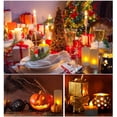 thumbnail image 4 of Juego de 24 velas LED recargables, velas eléctricas LED parpadeantes sin llama con soporte de estación de carga, para Navidad, bodas, fiestas (amarillo), 4 of 8