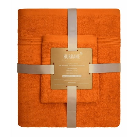 High Quality Bath (HURBANE premium 6 Piece 550 GSM 2 ply 100% Cotton high quality Luxury Towel Set with 2 Bath Towels, 2 Hand Towels, 2 Wash Cloth, better than 5 Star Hotel)