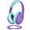 Purple-Green, variant on Wired Headphones for Kids, 85dB Volume Limit, 3.5mm Kids Headphones with Cord &USB C to 3.5mm Dongle, Adjustable, Foldable Toddler headsets for School