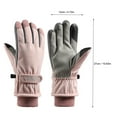 thumbnail image 5 of Virmaxy Winter Skiing Gloves Tow-Finger Touching Screen Outdoor Warm Windproof Thermal Gloves Winter Outdoor Sports Gloves Size Fits All Unisex, 5 of 8