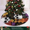thumbnail image 6 of FMSHPON HalloweenSkull Xmas Christmas Tree Skirt Stand Mat for Holiday Party Decoration Indoor Outdoor 36 inches, 6 of 6