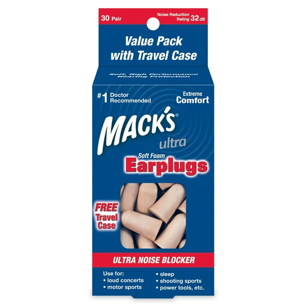 Mack's Ultra Soft Foam Earplugs, 30 Pair