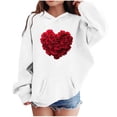 thumbnail image 5 of TaTaai Womens Graphic Hoodies Streetwear Hoodie Coquette Bow Graphic Aesthetic Preppy Long Sleeve Pocket Pullover Gift, 5 of 5