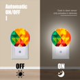 thumbnail image 4 of Night Light Plug into Wall,Dusk to Dawn Sensor Auto-On/Off for Bathroom, Hallway,Kids Room-Rainbow-Colored Triangular Pattern Background, 4 of 4