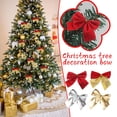 thumbnail image 4 of Paquete de 12 adornos navideños con lazos, lazos dorados, plateados y rojos, decoración para árbol de Navidad de Año Nuevo para festivales en casa, Navidad 2024, 4 of 5