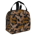 thumbnail image 2 of Easygdp Leopard Print Bolsa Térmica Premium - Tela Oxford Impermeable, Gran Capacidad, Bolsillo Frontal, Unisex para Trabajo, Escuela, Actividades al Aire Libre y Picnics, 2 of 8