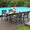 Black-Table, variant on Resenkose HDPE 66.9" Patio Dining Table for 4-6 People, Outdoor Table with Umbrella Hole for Backyard, Garden, Pool, Gray