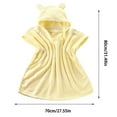 thumbnail image 3 of TopLLC Toddler Hooded Poncho Towels, Cute Design Solid Color Microfiber Bath Towel with Hood, Soft Skin-Friendly Absorbent Bath Robe Lightweight Quick Dry Pool Beach Towel for Boys Girls, 3 of 7