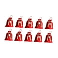 thumbnail image 2 of KLKCMS 10 Pcs Sacs à Bonbons de Mariage Sacs Cadeaux Rouges à Cordon pour Banquet Fiançailles, 2 of 7