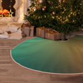 thumbnail image 5 of Daiia Orange To Teal Gradient Drawing Merry Christmas Tree Skirt , Xmas Large Lace-up Tree Skirt, Santa Snowflakes Rustic Home Decorations New Year Party Farmhouse Decor-30", 5 of 6