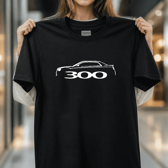 Chrysler 300 Luxury American Sedan Automotive Car Brand Logo Unisex T-Shirt NS3175, S - 5XL