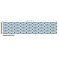 thumbnail image 2 of Ambesonne Scale Fabric by the Yard Upholstery, Hand Drawn Fish Skin, 10 Yards, Teal White, 2 of 4