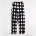 thumbnail image 4 of Women's Fuzzy Plush Pajama Pants Wide Leg Pj Bottoms Lounge Pants Soft Fluffy Sleep Pants Drawstring Elastic Waist Pjs for Women, 4 of 9