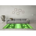 thumbnail image 3 of Ahgly Company Indoor Square Abstract Green Modern Area Rugs, 5' Square, 3 of 4