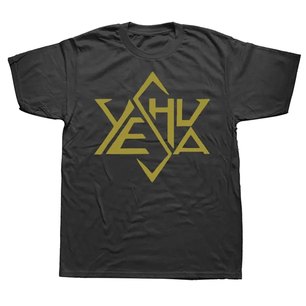 Camisetas con tetraedro dorado de Yeshua Jesús, ropa de calle de algodón con gráficos, camisetas de manga corta, regalos de cumpleaños, estilo veraniego, ropa para hombre