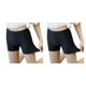 thumbnail image 4 of Guardurnaity Ropa interior sin costuras de seda helada para mujer, pantalones elásticos de seguridad, pantalones cortos antiexposición negro 2piezas Guardurnaity CBP027527, 4 of 6