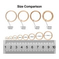 thumbnail image 2 of Turandoss Hypoallergenic Nose Ring for Women 20G Surgical Steel 14K Rose Gold Plated Hoop Small Rook Conch Piercing Jewelry 8mm Hinged Design for Women, 2 of 9