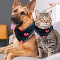 thumbnail image 4 of Valentine's Day Breathable Chiffon Dog Scarf 2-Pack - Translucent Lightweight Pet Collars, Size 16x16x22.8in and 20.9x20.9x30in, 4 of 5