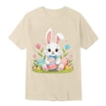 thumbnail image 4 of MIASHUI Easter Holiday Graphic Tees For Boys Soft Casual Short Sleeve Colorful Kids Tops Beige,12-13 Years, 4 of 4
