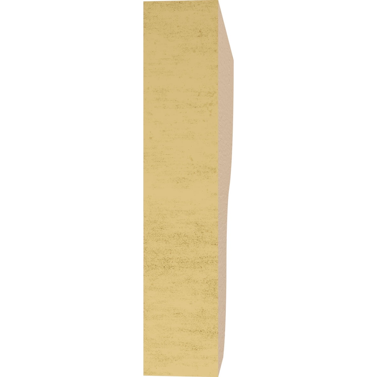 2"W x 10"D x 10"H Thin Greensboro Rough Cedar Woodgrain TimberThane Corbel, Primed Tan